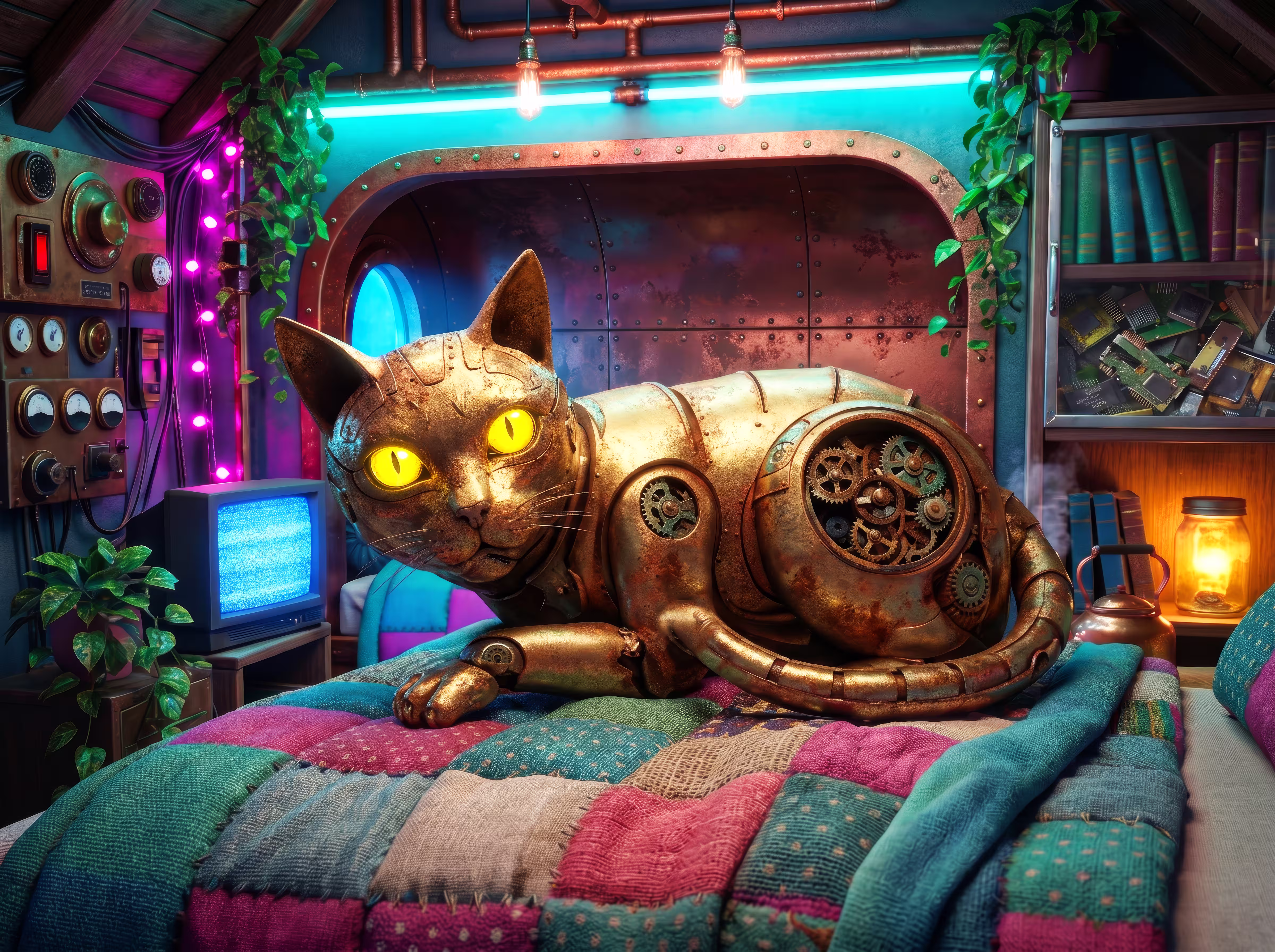 Steam Purr in the Loft
